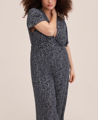 MANGO Women's Floral Print Jumpsuit