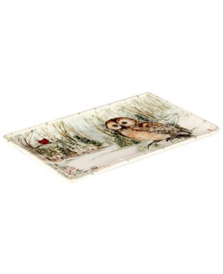 Winter's Walk Rectangular Platter