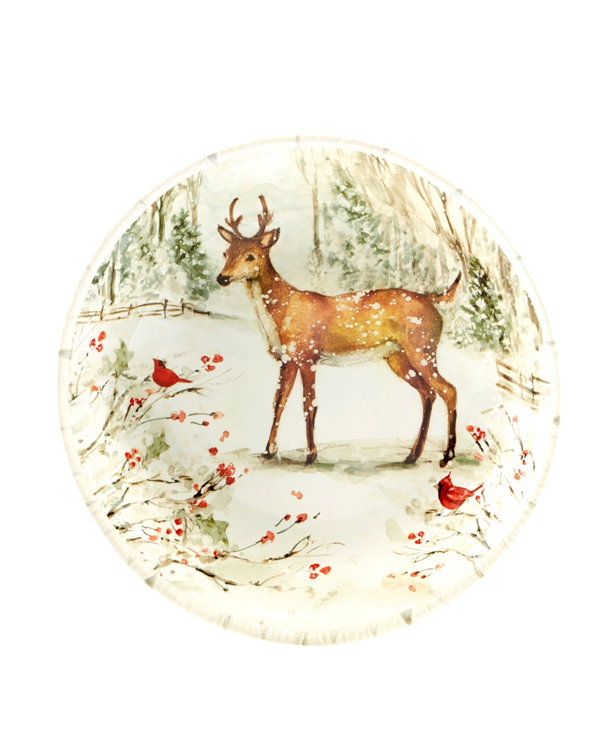 Certified International Winter's Walk 4 Piece Soup Bowl Set