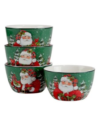 Christmas Lodge Santa 16 Pc. Dinnerware Set, Service for 4