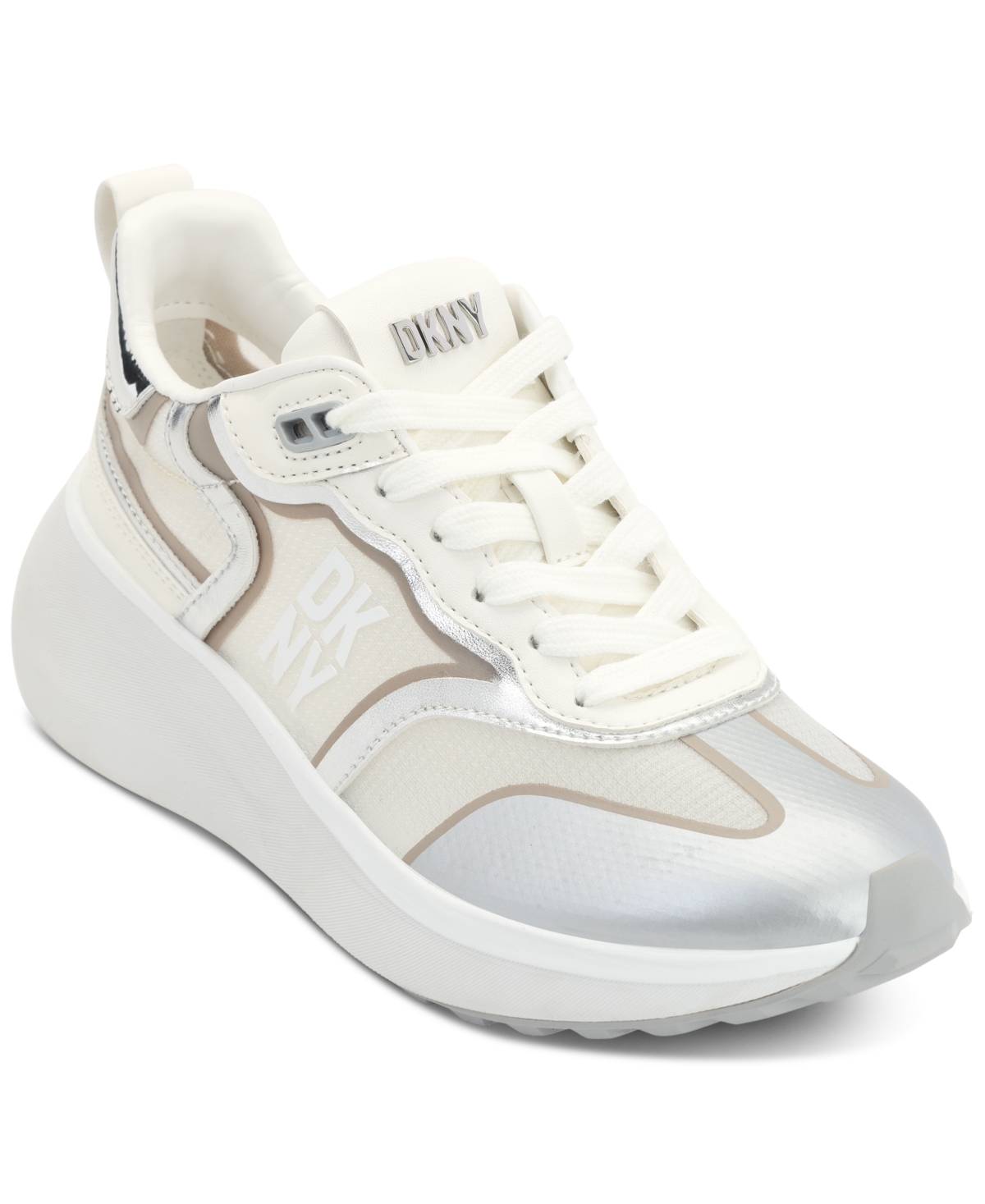 Dkny Aki Sneaker In White/ Light Toffee | ModeSens