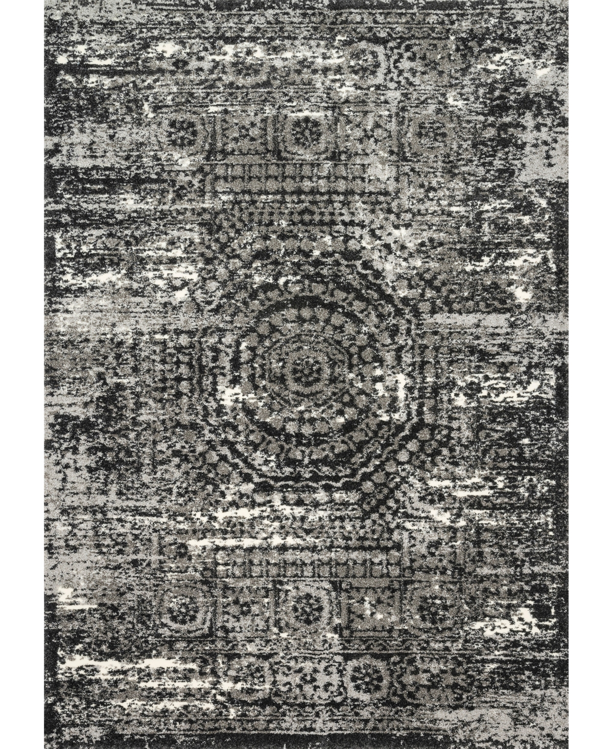 Loloi Fusion Fsn-11 3'10in x 5'7in Area Rug - Charcoal