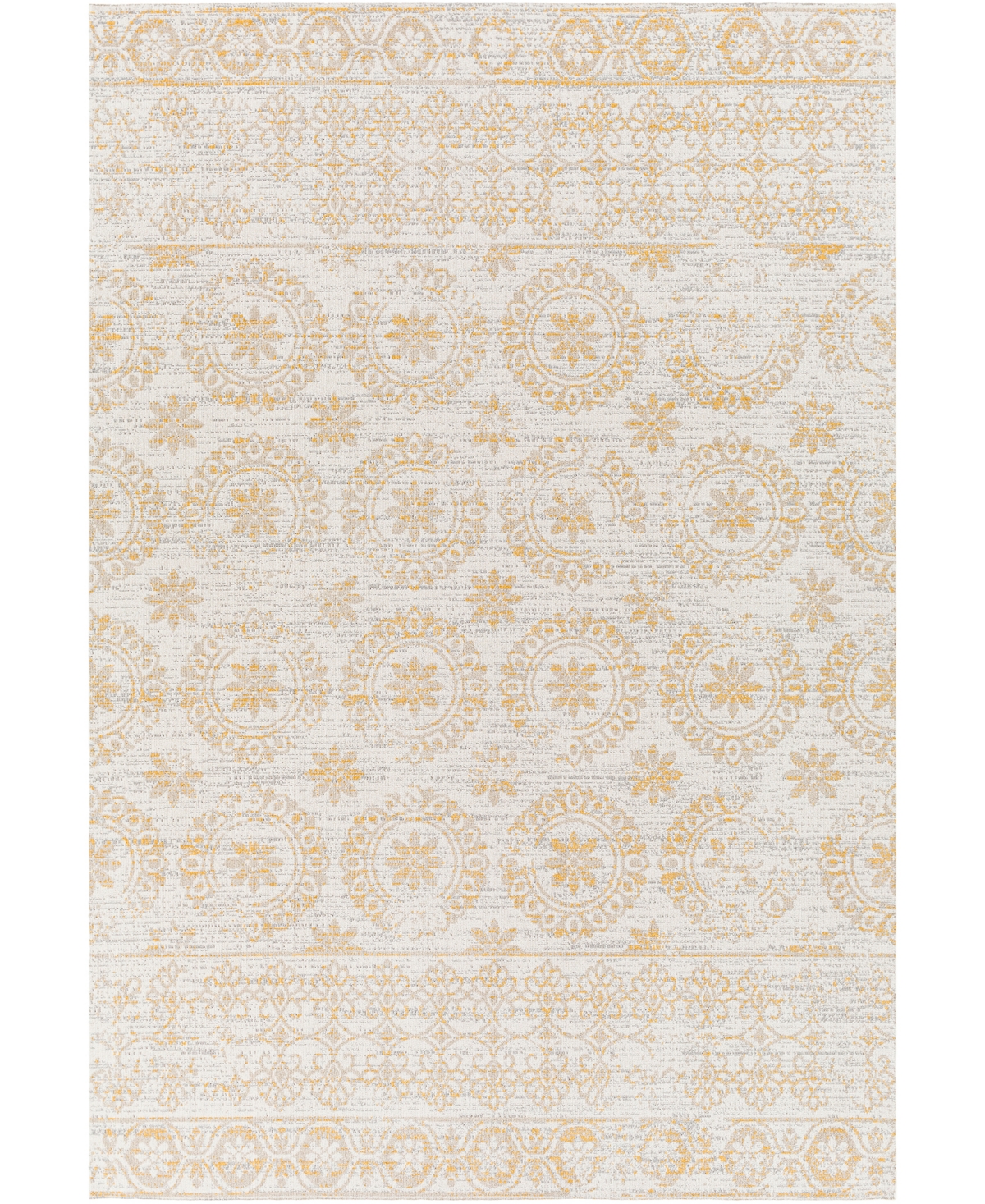 Abbie & Allie Rugs Wake Wke-2327 6'7in x 9' Area Rug - Maize, Gray