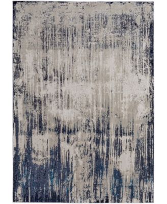 Simply Woven Armada R39gy Area Rug In Beige,blue