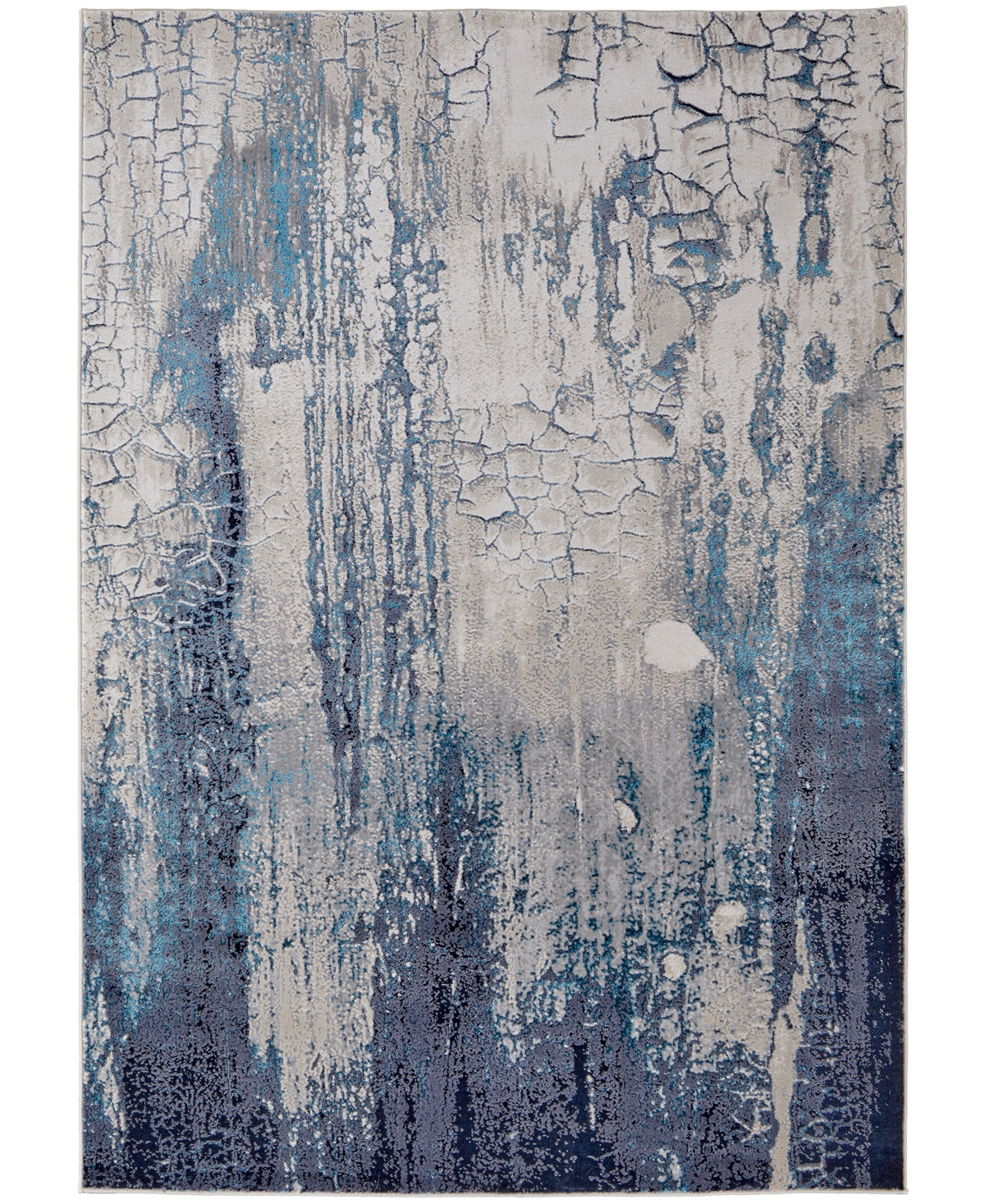 Simply Woven Indio R39h2 5' X 8' Area Rug In Blue,beige