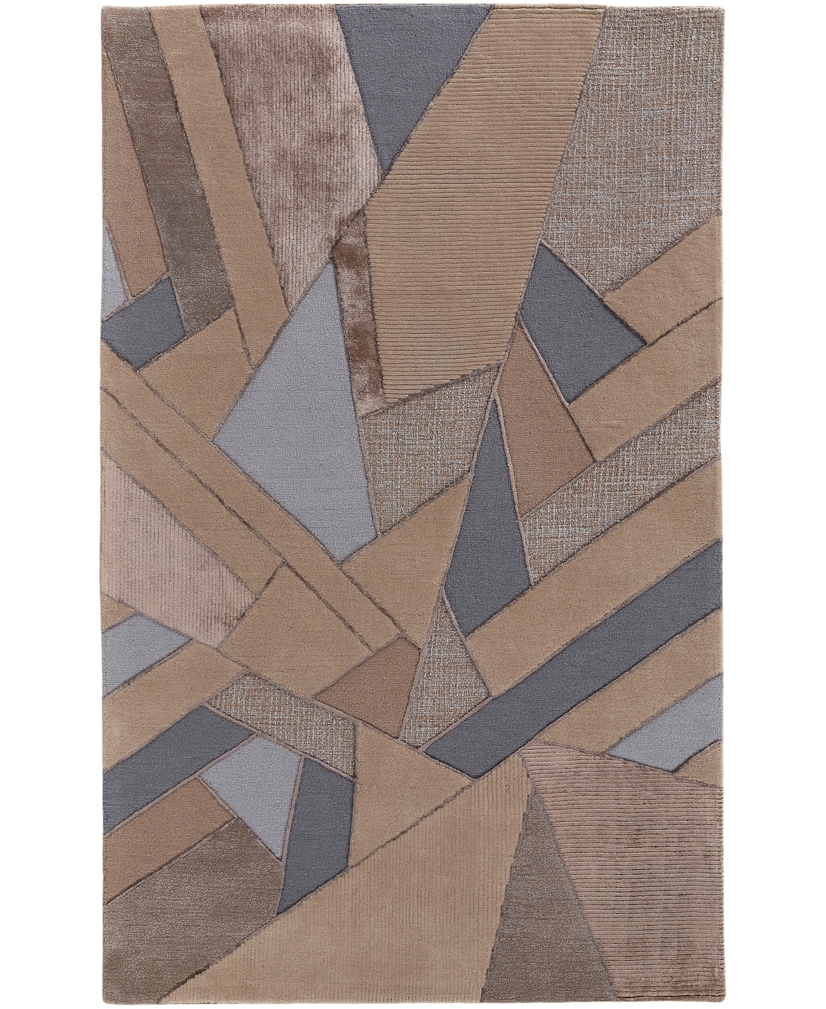 Feizy Cutlor R8851 3'6in x 5'6in Area Rug - Beige, Blue