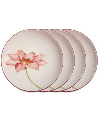 Colorwave Floral Accent Plates, Set of 4