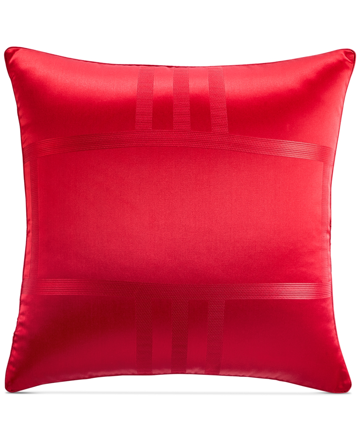 Hotel Collection Structure Sham, European, Created For Macy's Bedding In Red