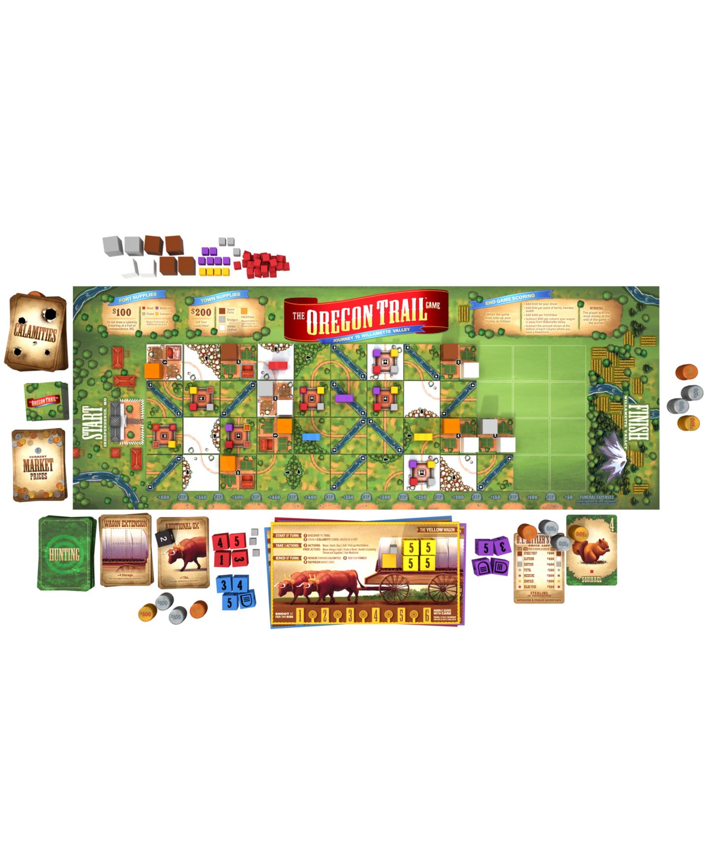 Детские игрушки Pressman Toy the Oregon Trail Game - Journey to Willamette Valley Set, 295 Piece — фото 4