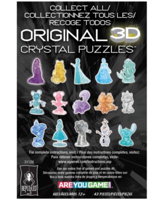 BePuzzled 3D Disney Tinker Bell Crystal Puzzle Set, 43 Piece