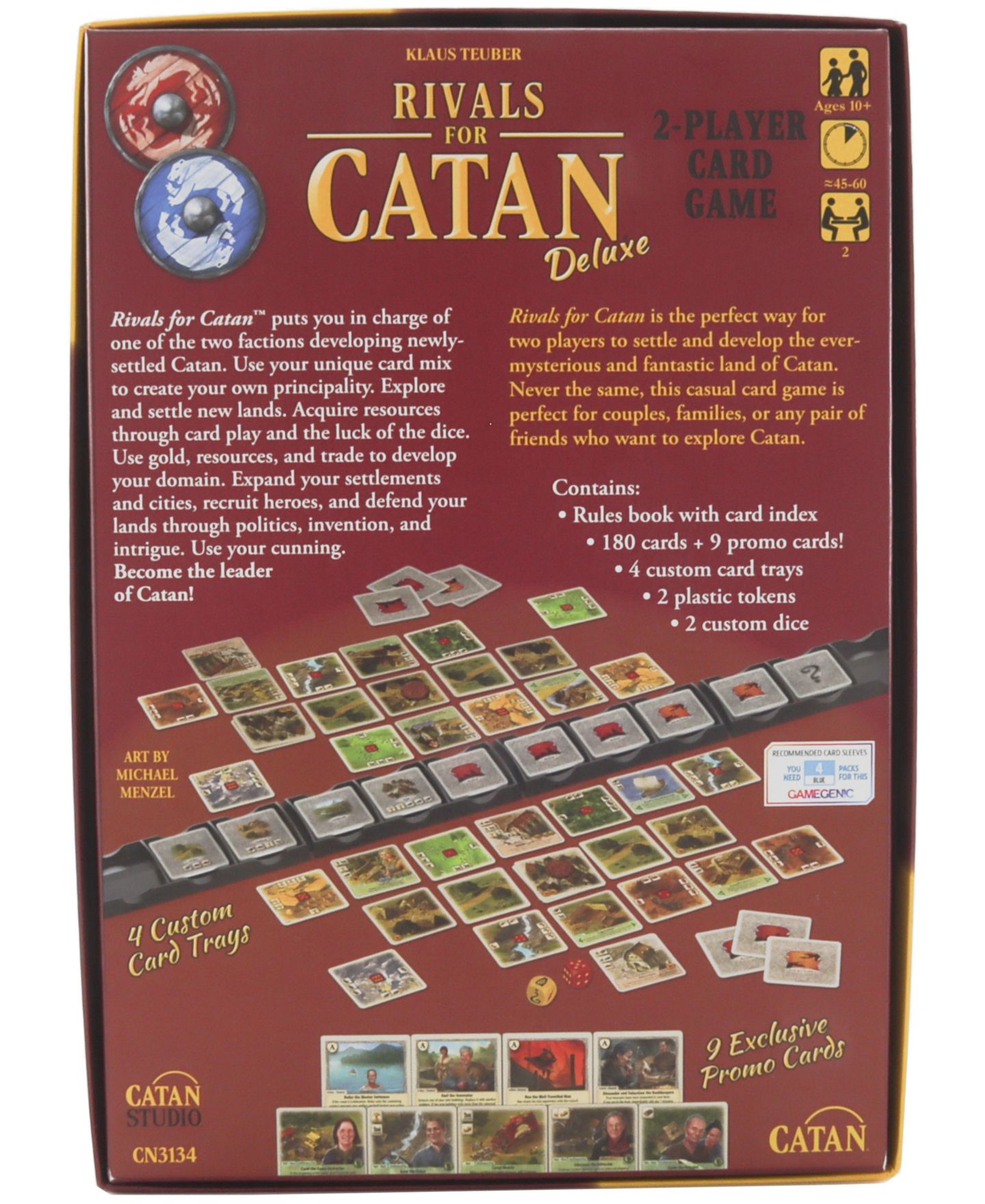 Детские карточные игры Rivals for Catan Deluxe 2-Player Strategy Card Game, 198-Piece, Ages 10+ — фото 2