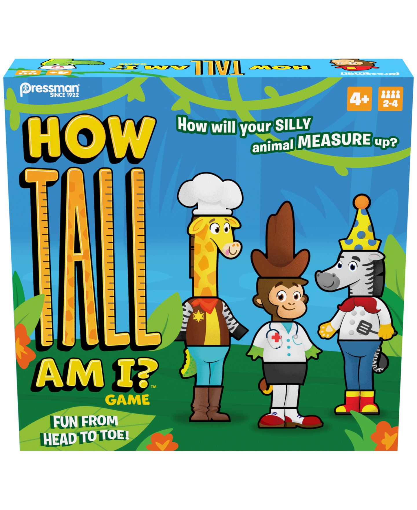 Детские настольные игры Pressman Toy How Tall Am I Spinner Building Game, 33-Piece Board Game, Ages 4+ — фото 6