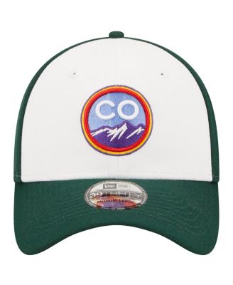 Men's White Colorado Rockies City Connect 39THIRTY Flex Hat