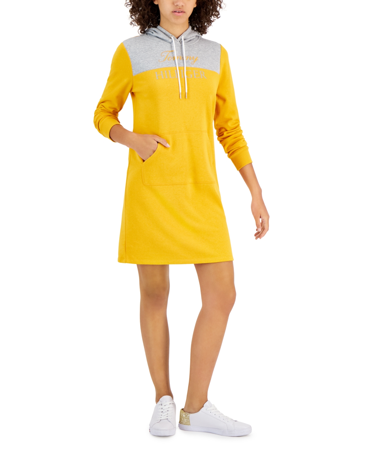 Tommy hoodie dress clearance