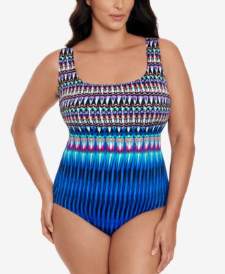 Swim Solutions - Women's Printed One-Piece Swimsuit