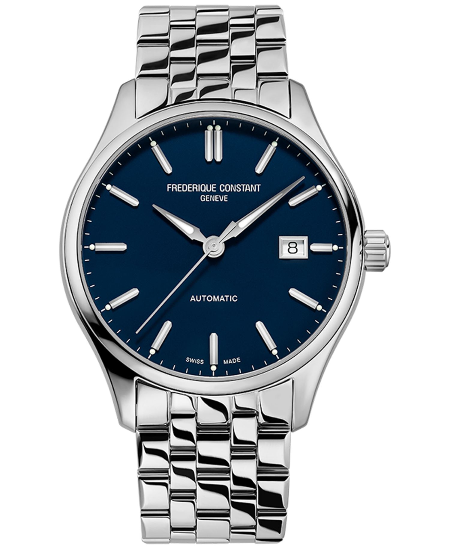 Men's Swiss Automatic Stainless Steel Bracelet Watch 40mm