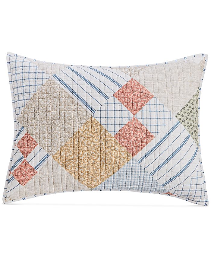 Martha Stewart Collection Rural Escape Patchwork Printed Sham, Standard