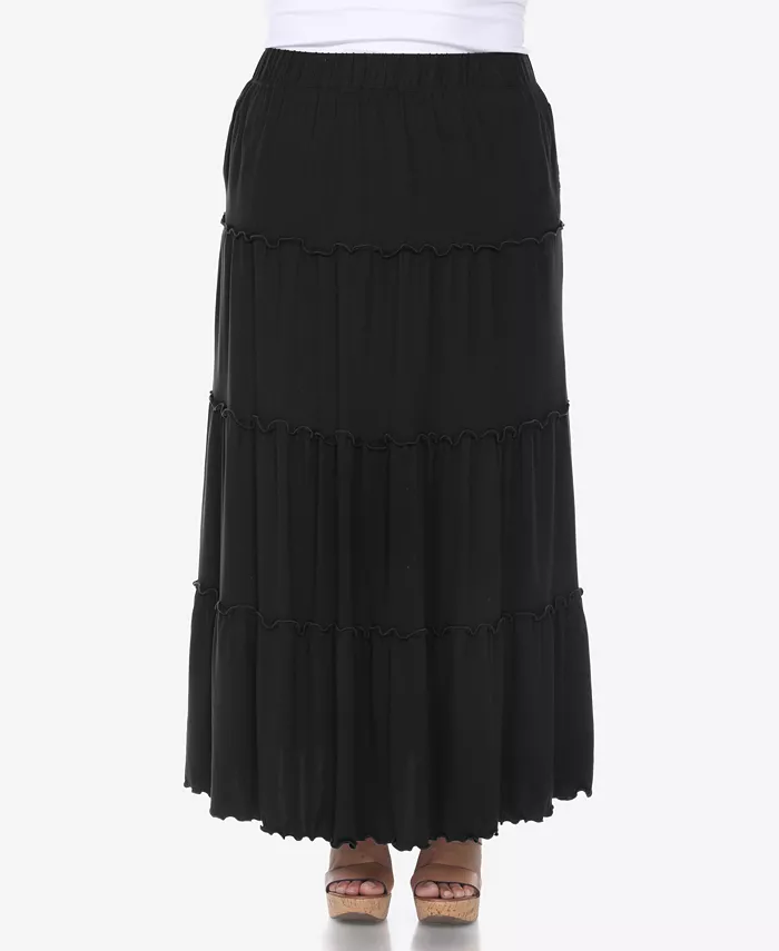 Plus Size Tiered Maxi Skirt - thumbnail 6