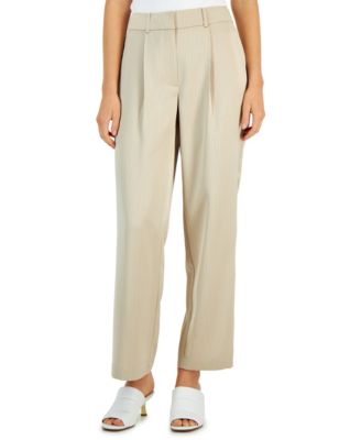 Alfani - Women's Tonal-Stripe Wide-Leg Trousers
