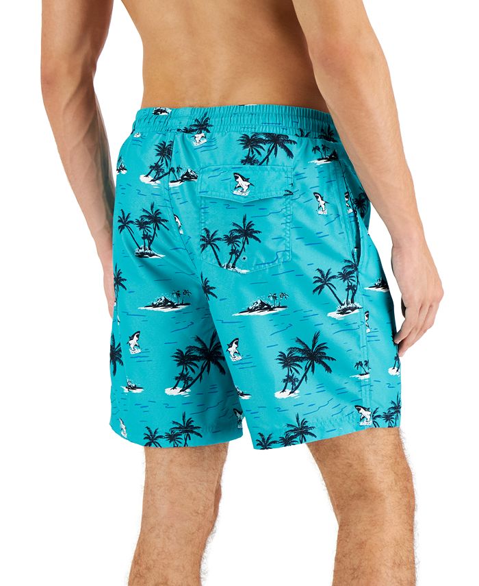 Club Room Men's Tropical Swim Trunks, Created for Macy's & Reviews ...