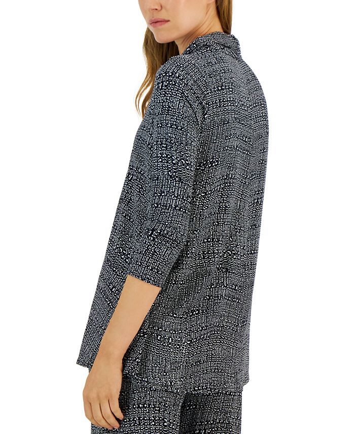 Alfani Women's Wool Mock Neck Tunic Top - Sleeveless Hi-Lo Sweater, Brown, Size XL - View #5