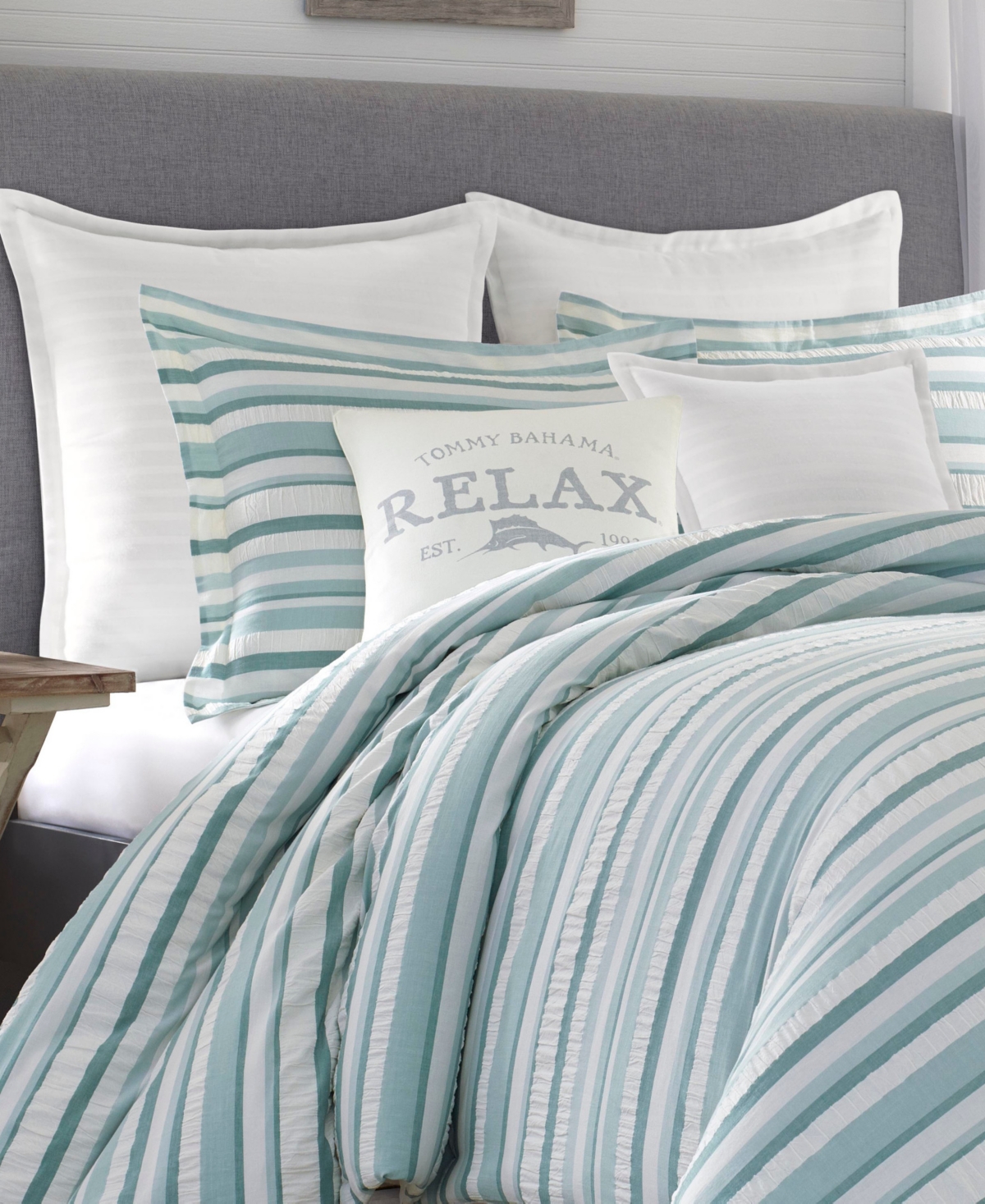 Closeout! Tommy Bahama Home Clearwater Cay 3 Piece Comforter Set