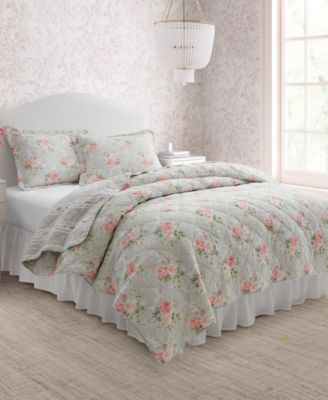 Melany Cotton Reversible 3 Piece Quilt Set, King