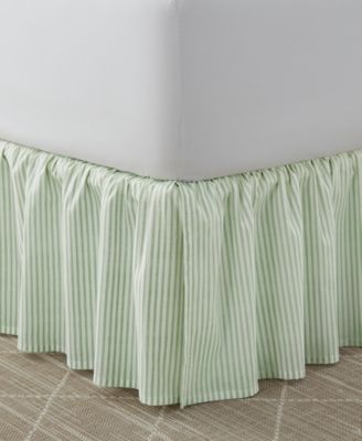 Ticking Stripe Ruffled Bedskirt, Full