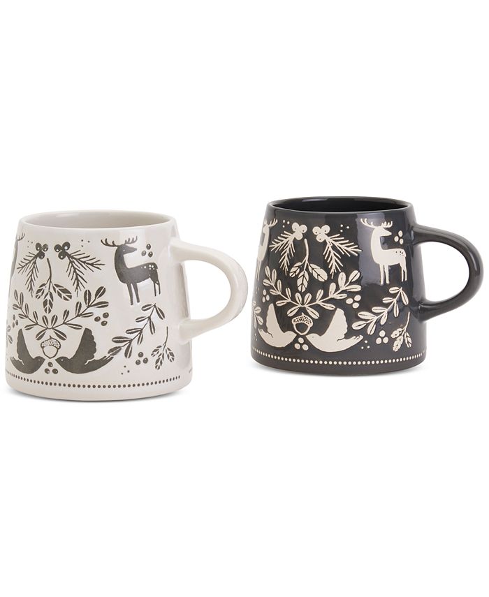 Tabletops Unlimited Winter Forest Mug, Set of 2 Macy's