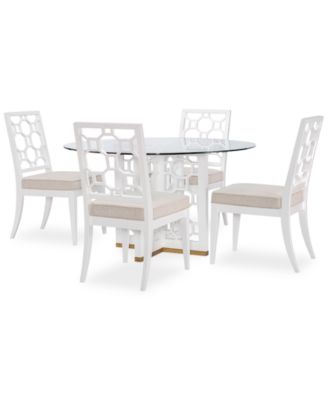 Furniture - Chelsea 5pc Round Dining Set (Table & 4 Side Chairs)