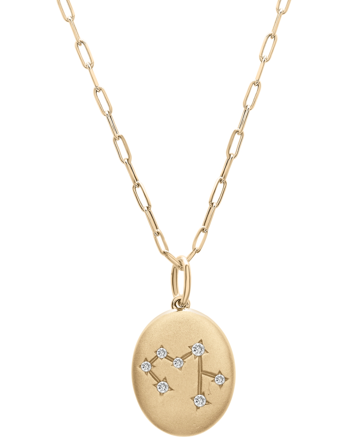 Wrapped Diamond Sagittarius Constellation 18" Pendant Necklace (1/20 Ct. Tw) In 10k Yellow Gold, Created For In Sagittarius