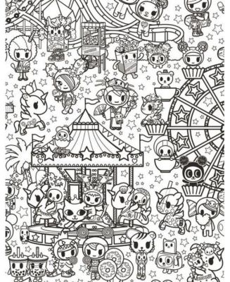 tokidoki Coloring Party by tokidoki