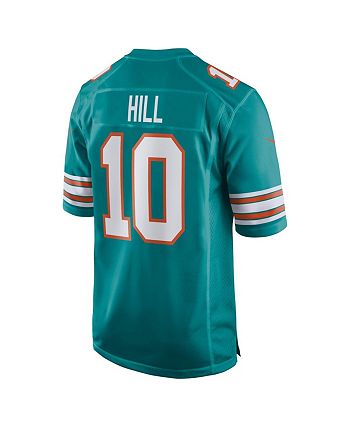 Nike Men s Tyreek Hill Aqua Miami Dolphins Alternate Game Jersey
