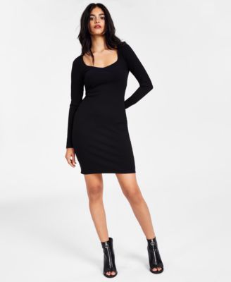 macy's black casual dresses