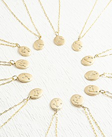 Diamond Zodiac Constellation Pendant Necklace Collection in 10k Yellow Gold, Created for Macy's