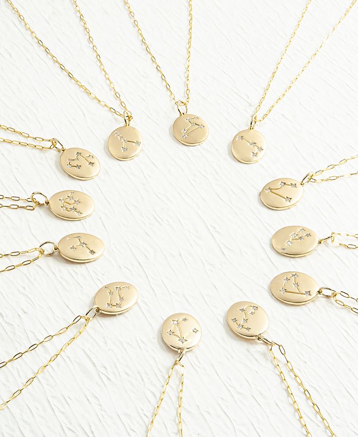 Macy's zodiac outlet necklace