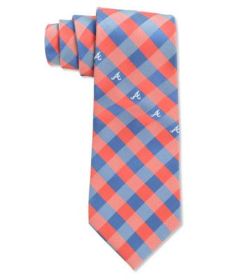 Eagles Wings - Atlanta Braves Checked Tie