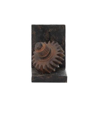 Industrial Gear Bookends, Set of 2