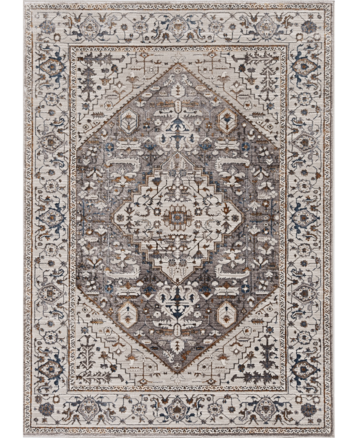 Kas Inspire 7501 9'10in x 13'2in Area Rug - Gray