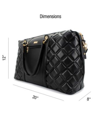 Quilted Travel Tote Weekender Bag