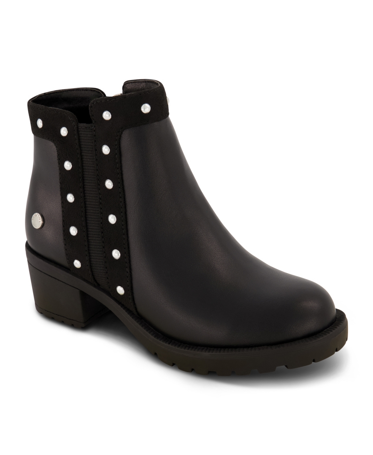 Girls Studded Ankle Heel Bootie