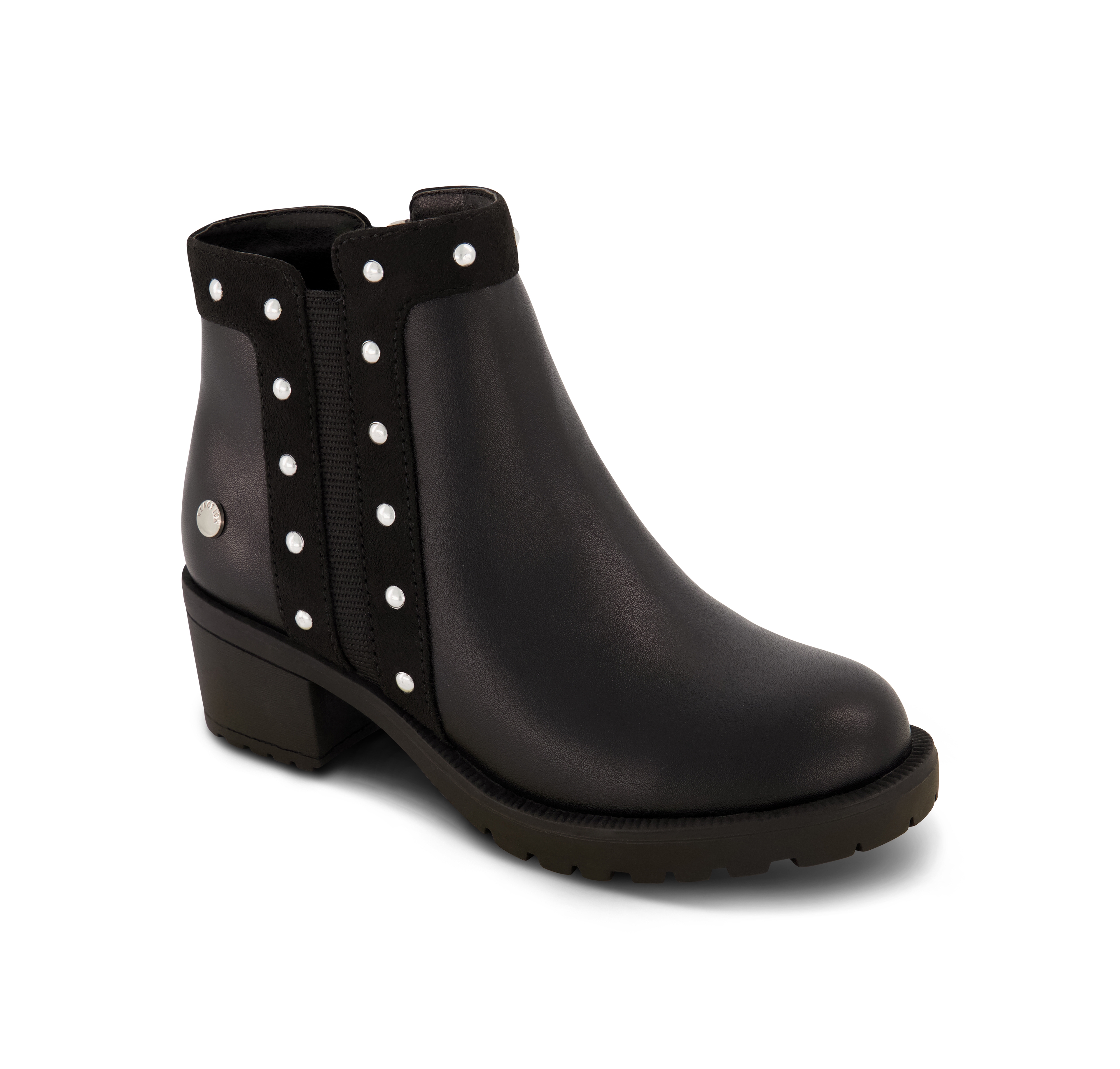 Girls Studded Ankle Heel Bootie