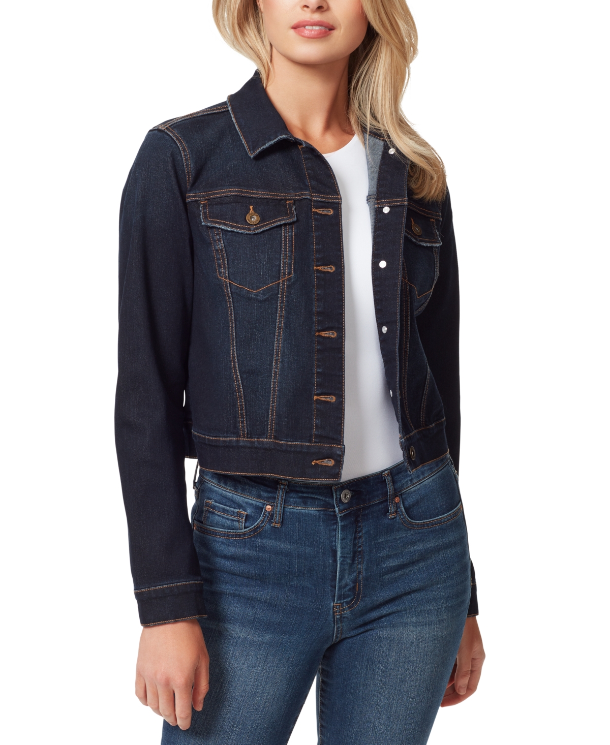 Shop Jessica Simpson Women's Pixie Denim Jacket In Sevy Wash