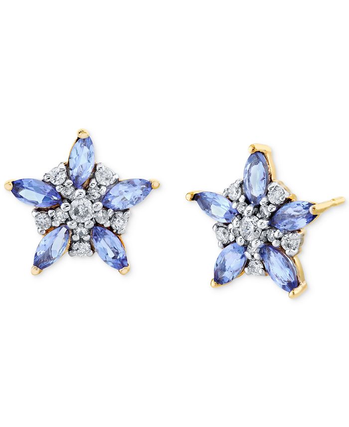 Macys tanzanite clearance earrings