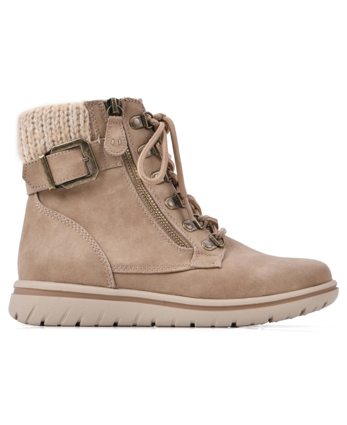 Cliffs By White Mountain Women's Hearty Lace-up Hiker Booties In Brown