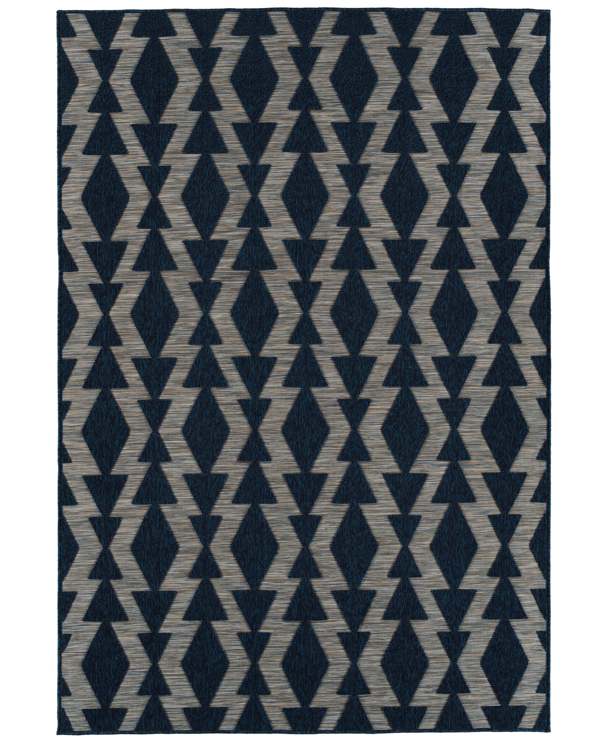 Kaleen Cove COV04 7'10in x 10' Outdoor Area Rug - Navy