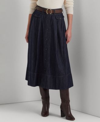 lauren denim skirt