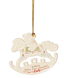 2022 Baby's First Christmas Rocking Horse Ornament