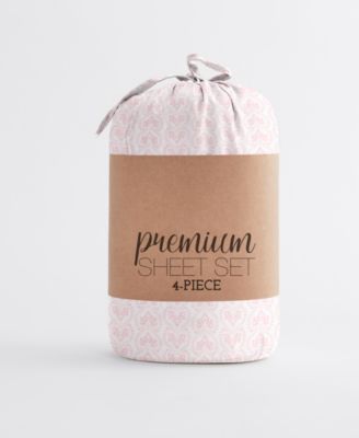 The Boho & Beyond Premium Ultra Soft Pattern 4-Pc. Sheet Set, Queen