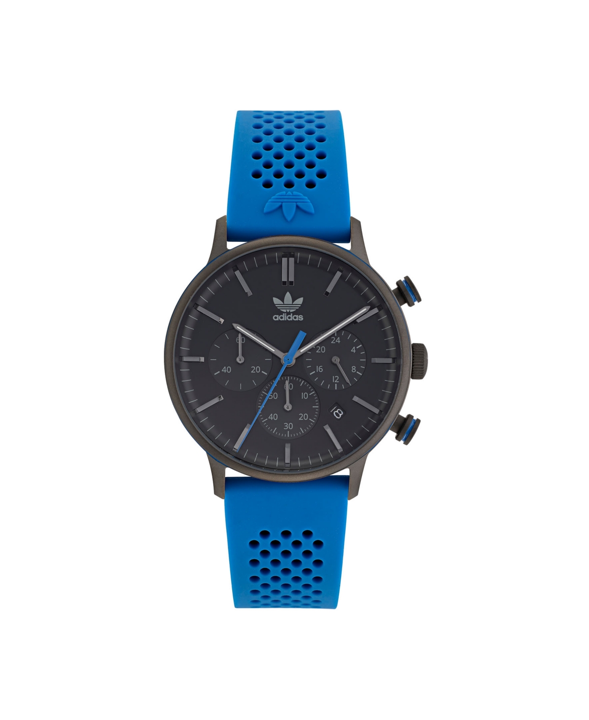 Unisex Chrono Code One Chrono Blue Silicone Strap Watch 40mm - Blue